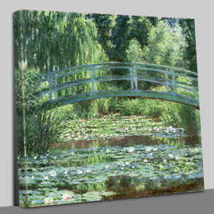 Claude Monet The Japanese Footbridge Canvas Wall Art Picture Print