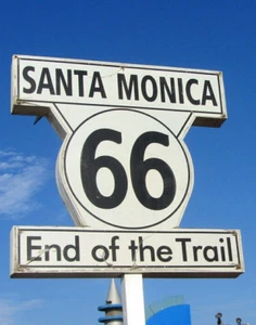 Rt. 66 Santa Monica United States Transportation Traffic Photo 8.5x11 Reprints - Picture 1 of 1