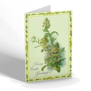 BIGLIETTO DI PASQUA - Design Vintage - Auguri di Pasqua amorevoli. Carino - Foto 1 di 1