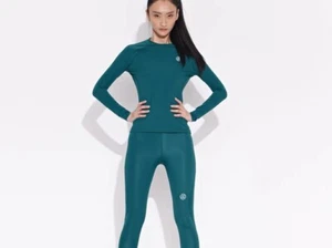 SKINS Compression Series-2 Women's Long Sleeved Top Teal Small New with Tags - Picture 1 of 14