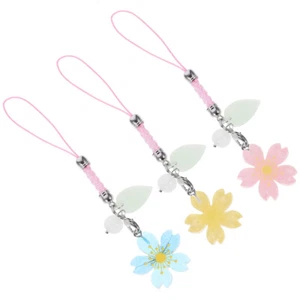 3 Pcs Headphones USB Lanyard Decorative Chain Charm Cellphone Strap - Photo 1/12