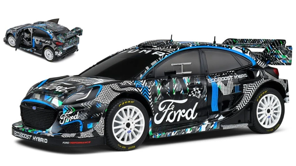 Solido FORD PUMA RALLY1 N.0 GOODWOOD FESTIVAL OF SPEED 2021 BLACK 1:18 - Immagine 1 di 1