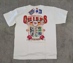 Kansas City Chiefs T-Shirt Mens XL Extra Large Upper Deck NOS New AOP 1996 White - Picture 1 of 17