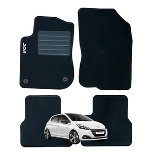 KIT 4 Pezzi Tappeti Tappetini in Moquette per PEUGEOT 208 dal 2012 al 2019 2 ATT - Imagen 1 de 6