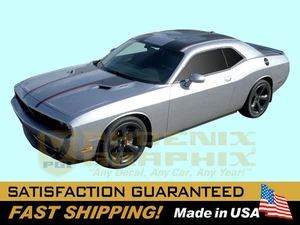 2008 2009 2010 2011 2012 2013 2014 Challenger Blacktop Edition Stripes 2-Color - Picture 1 of 1