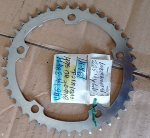 USED SHIMANO BIOPACE 40 CHAINRING 40 TEETH CHROMED STEEL CORONA BICI - Picture 1 of 2