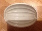 vintage Ceramic gmt german mold - 5" x 3.5" - white -  melon pattern