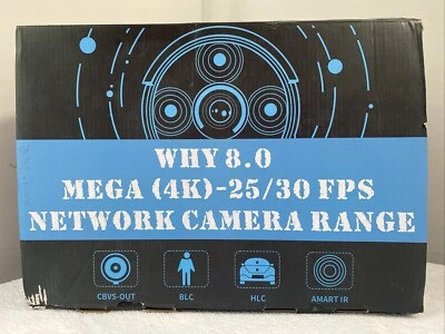 OOSSXX PoE+ DVR + 6 Cameras Set Why 8.0 Mega (4K) 25/30 FPS Network Camera Range - Image 1 of 4