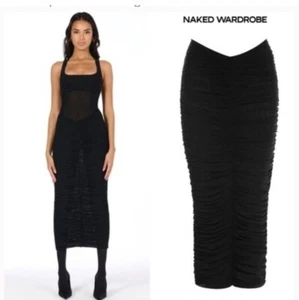 Naked Wardrobe Rock mit Rüschen schwarz Neu mit Etikett - Bild 1 von 4