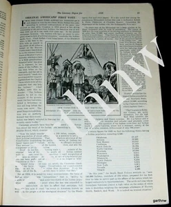 NATIVI AMERICANI 1° VOTO 1928 INDIANI FINALMENTE OTTENGONO LA FUNZIONE DI VOTO IN FRANCHIGIA - Foto 1 di 1