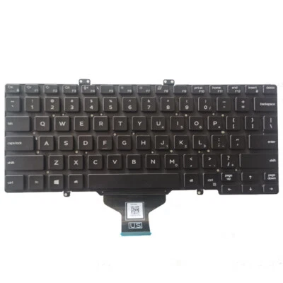 US Laptop Keyboard for Dell Latitude 5400 5401 5410 5411 7400 7410 no Backlit - image 1 of 4