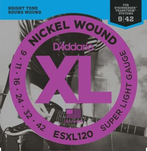 Cuerdas para guitarra eléctrica D'Addario ESXL120 bola doble súper ligera 09-42 - Imagen 1 de 1