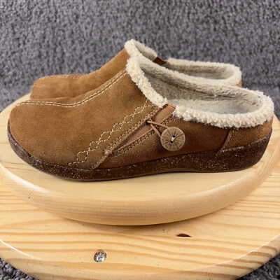 Earth Origins Shoes Womens 7.5 Aurora Johanna Mule Suede Brown Comfort Clog - Image 1 of 4