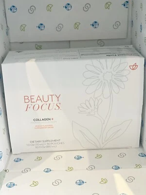 Nu Skin NuSkin Beauty Focus Colágeno Plus Sabor Melocotón Nuevo Inventario 04/26 Foto 1 de 4