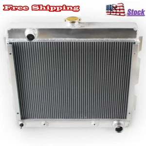 3Row 17" Radiator For 70-72 Plymouth Duster Valiant/Dodge Dart 5.2L V8 318 340 - Picture 1 of 9