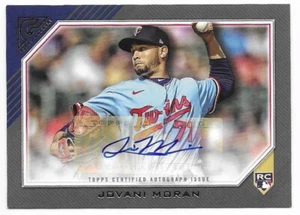 2022 Topps Gallery Rookie Auto Jovani Moran (#RA-JMO) Twins RC - Picture 1 of 2