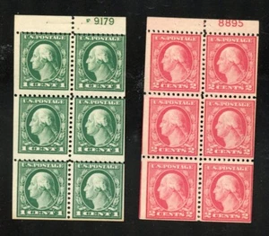 US Scott 498e and 499e With Pl. Nos.9179 and 8895 Mint LH - Picture 1 of 1