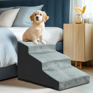 3/4 Stufen Hundetreppe Haustierfreundlich Hund Katze Treppenrampe mit abnehmbarem waschbarem Bezug - Bild 1 von 17