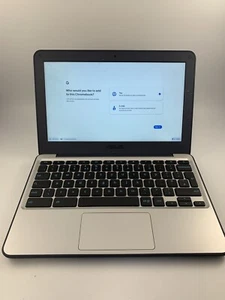 Asus Chromebook C202S 11.6" 16GB eMMC 2GB Ram Intel Celeron Notebook PC Laptop - Picture 1 of 21