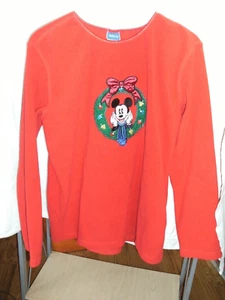 JERSEY ROJO MICKEY MOUSE DISNEY NAVIDAD MANGAS LARGAS TALLA M - Imagen 1 de 8