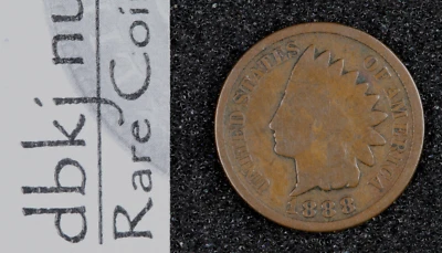 1888 Indian Head 1¢ Cent Penny - Good - Image 1 of 3