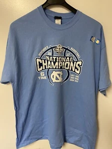 North Carolina Tar Heels 2017 National Champions Final Four Blue Shirt Medium - Picture 1 of 3