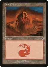 Mountain 344 Invasion Light Play LP MTG Magic the Gathering