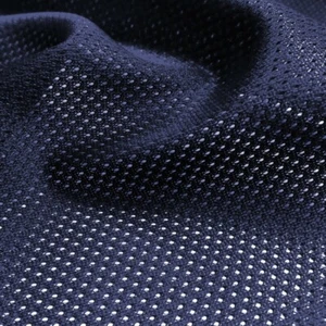 Navy Athletic Micro Mesh Jersey (By The Yard 36'' X 60'') Sportswear. - Picture 1 of 1