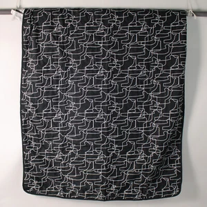 Ikea Black and White Hasthage Picnic Blanket 51x67 inches Waterproof - Picture 1 of 5