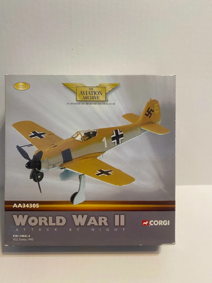 1:72 WWII Attack by Night AA34305 CORGI FW-190A-4 Limited Edition - Image 1 of 2