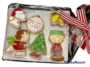 NIP Hallmark 2010 Peanuts Christmas  Cookie Magnets Set Charlie Brown  Snoopy - Picture 1 of 3