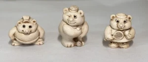 lot Of 3 HARMONY KINGDOM SUPPLIER OF THE WIMBERLEY BEAR Rare Great - Picture 1 of 5
