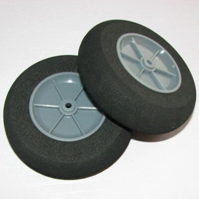 D95*Ø4*H30mm EVA Sponge Tyre & Plastic Hub wheels RC scale model airplane parts - Image 1 of 4