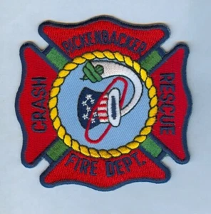USAF / US AIR FORCE - RICKENBACKER AFB (OHIO ANG) FIRE DEPT. CRASH RESCUE PATCH - Picture 1 of 1