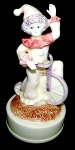 (LOT OF 2) 1982 Mann Musical Figure Clowns w/Rotating Base "Send in the Clowns" - Picture 1 of 6