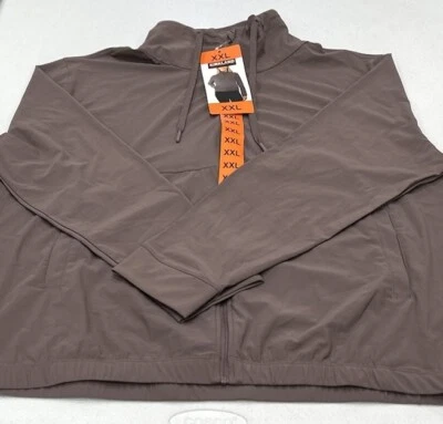 Женская активная куртка на молнии Kirkland Signature, коричневая, размер XXL - Изображение 1 из 3