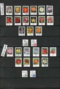Briefmarkenlot BRD Dauerserie Blumen, gestempelt - Bild 1 von 1
