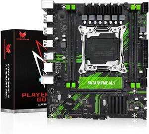 X99 PR9 LGA2011-3 mATX Motherboard for Xeon E5 V3 V4 CPUs DDR4 SATA/NVMe M.2 - Picture 1 of 7