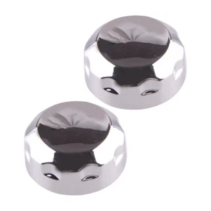 2pc Silver Radio Switch Knob Trim Cover Fit For Honda Goldwing GL1800 01-11 hm - Picture 1 of 4