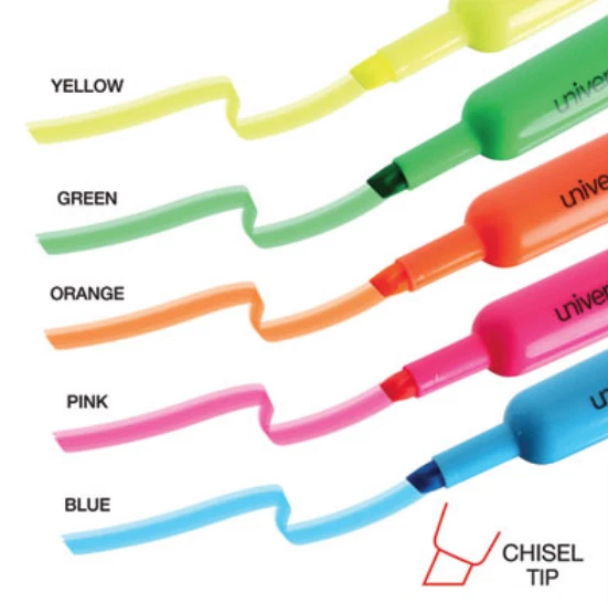 Resaltadores de punta de cincel, elige tu marca, estilo, color, Foto 1 de 4
