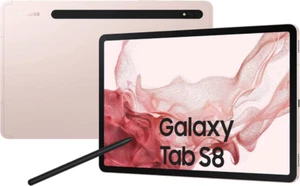 Samsung Galaxy Tab S8 - 128GB - Pink Gold - WiFi + 5G - Very Good Condition - Picture 1 of 4