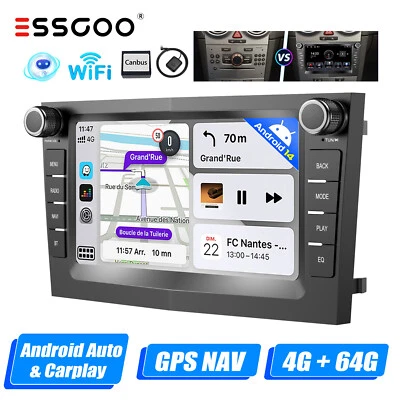Für Opel Astra Corsa C Autoradio mit Apple Carplay Android 14 Auto GPS RDS 4+64G - Bild 1 von 4