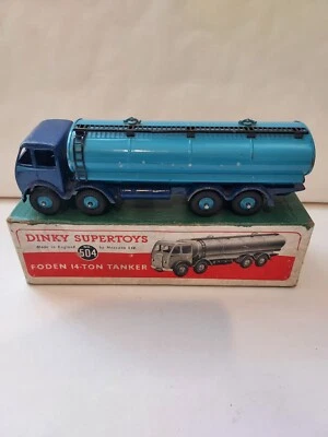 Cisterna vintage DINKY 504 Foden 14 toneladas (1948-52) con caja original. Foto 1 de 4