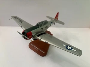North American AT-6 Texan (TA-491) Mahogany Wood Desktop Display Model - Picture 1 of 7