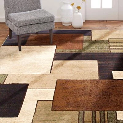Home Dynamix Tribeca Mason Area Rug 5'2"x7'2", Abstract Brown/Green - Image 1 of 4