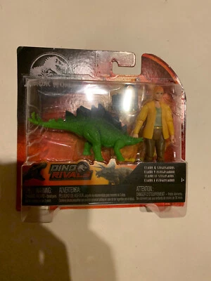 Mattel Jurassic World Claire Stegosaurus Set Dinosaurio Juguete Figura Legado Foto 1 de 4