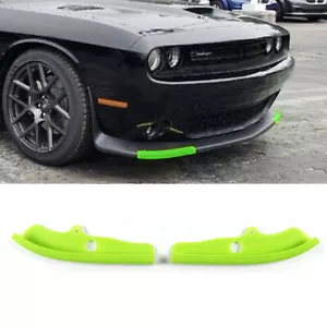 For 15+ Dodge Challenger Front Bumper Lip Splitter Protector Green Accessories - Picture 1 of 11