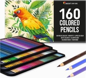 Zenacolor 160 Colouring Pencils (Numbered) - Easy Storage - Professional Set of - Picture 1 of 12