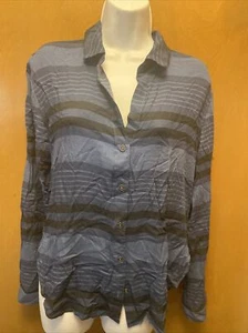 Cloth & Stone Damen Button Down Shirt Gr. M blau gestreift - Bild 1 von 4