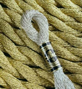 DMC Cotton Pearl Metallic Twisted Skein Embroidery Thread 25m - Silver or Gold - Picture 1 of 14